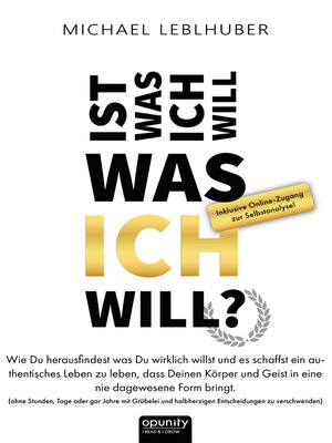 cover image of Ist was ich will--was Ich will?